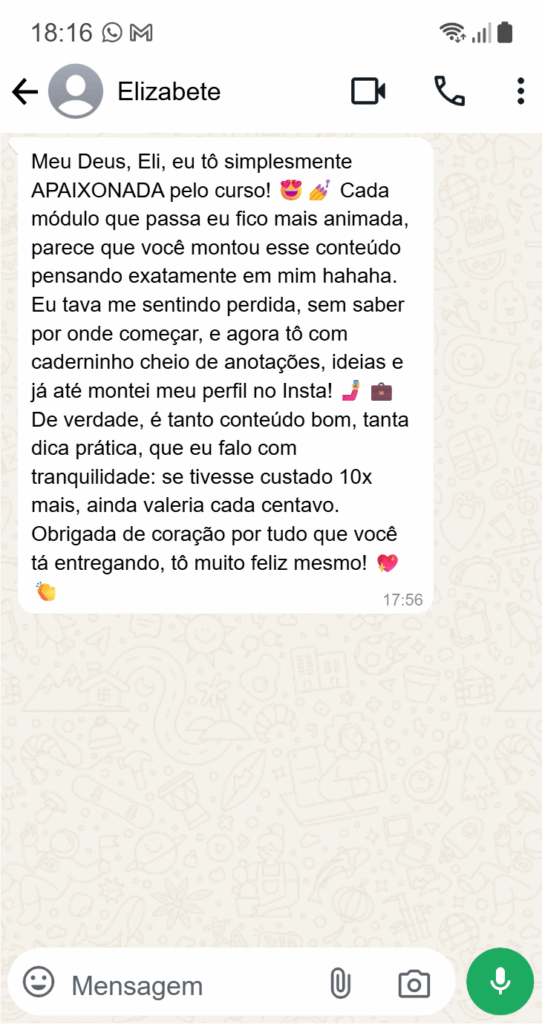 depoimento 04 curso online